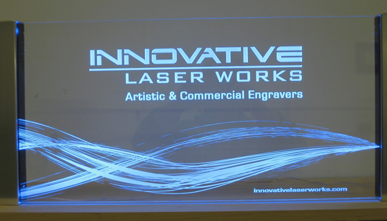 Edge Lighting - Innovative Laser Works Sign Edge Lighting - Innovative Laser Works Sign