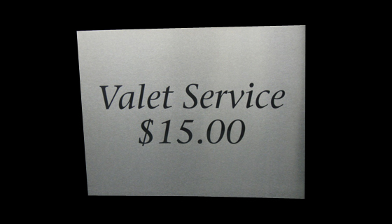 Signage - Valet Service Signage - Valet Service