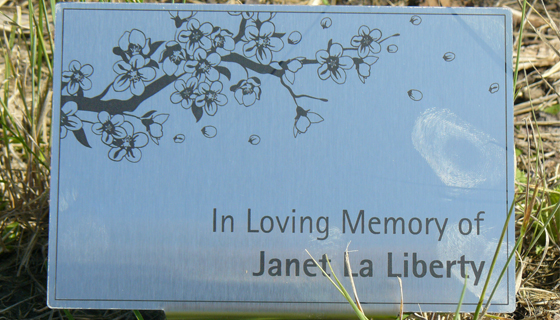Historical/Parks - Memory Tree Stake for Fort Whyte Alive 